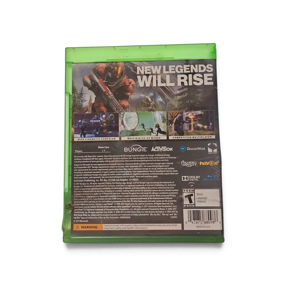 Destiny 2 Xbox One Microsoft Activision Bungie First Person Shooter Video Game